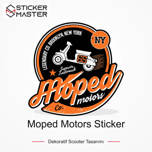 Vespa Uyumlu Moped Motors Sticker VSP24 ana ürün görseli - Sticker Master