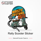Vespa Uyumlu Rally Scooter Sticker