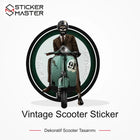 Vespa Uyumlu Vintage Scooter Sticker
