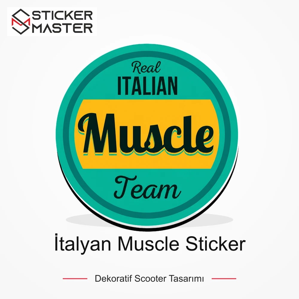 Vespa Uyumlu İtalyan Muscle Sticker VSP31 ana ürün görseli - Sticker Master