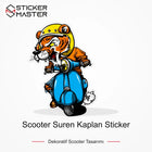 Vespa Uyumlu Scooter Suren Kaplan Sticker