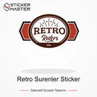 Vespa Uyumlu Retro Surenler Sticker VSP46