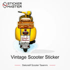 Vespa Uyumlu Vintage Scooter Sticker