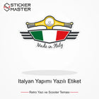 Vespa Uyumlu Italyan Yapımı Yazılı Etiket Sticker VSP57