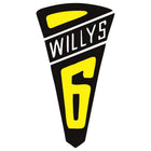 Willys 6 Retro Sticker Klasik Araba Rozeti | Sticker Master