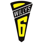 Willys 6 Retro Rozet Sticker – 15 cm Sticker Master