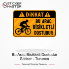 Bu Araç Bisikletli Dostudur Sticker