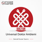 Vespa Uyumlu Universal Doktor Amblemi Sticker