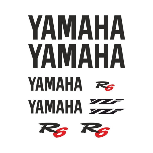 Sticker Master Yamaha YZF R6 Motor Sticker Set – Kişiselleştirilebilir, Dayanıklı ve Suya Dayanıklı Etiketler