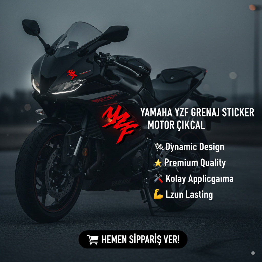 Sticker Master Yamaha Yzf Grenaj Sticker Motor Çıkartma Etiket