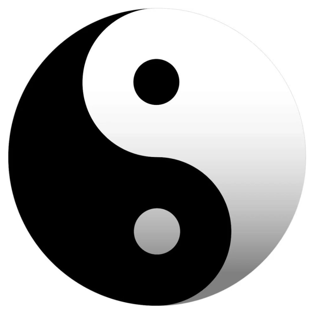 Sticker Master Yin Yang Sticker – 12 cm Denge ve Zıtlık Simgesi