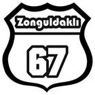 Zonguldaklı 67 Sticker - Plaka Kodu Arma Tasarımı | Sticker Master