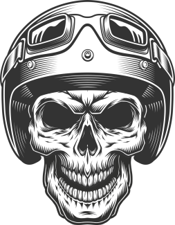 Skull Motor Kask Kurukafa Gözlük Sticker Etiket Çıkartma Pc Laptop Araba Oto Motor