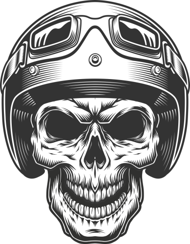 Skull Motor Kask Kurukafa Gözlük Sticker Etiket Çıkartma Pc Laptop Araba Oto Motor - 0