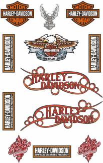 SM Harley Sponsor Sticker Etiket Motor Çıkartma Bisiklet Oto Araç