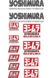 SM Yoshimura Suzuki Sponsor Sticker Etiket Motor Bisiklet Oto Pc