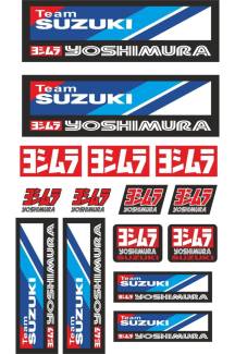 SM Yoshimura Team Suzuki Sponsor Set Sticker Etiket Motor Pc Oto