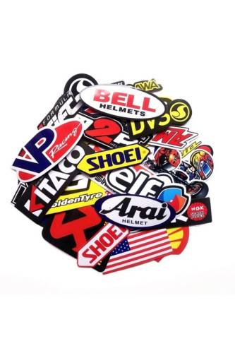 Sticker Master 40 pcs/set cartoon stickers motorcycle motorcycle helmet for laptop skateboard - 0