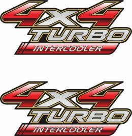 Sticker Master 4x4 Turbo İntercooler Sticker etiket çıkartma oto