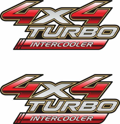 Sticker Master 4x4 Turbo İntercooler Sticker etiket çıkartma oto - 0