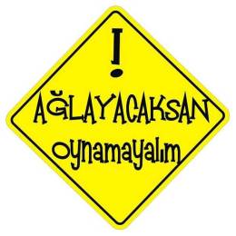 Sticker Master Ağlayacaksan Oynamayalım Sticker etiket çıkartma