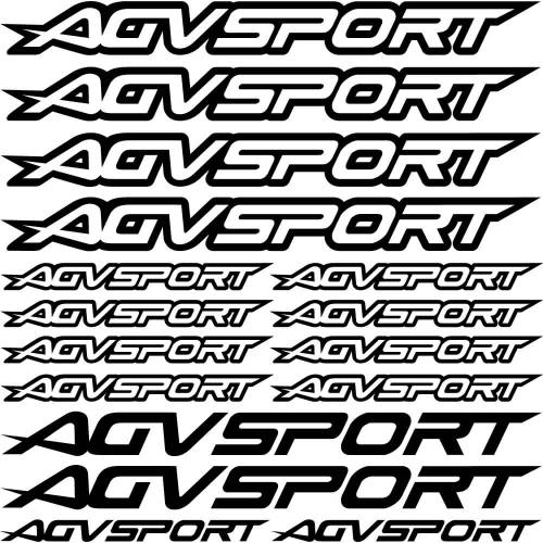 Sticker Master Agv Sport Sponsor Set 2 etiket çıkartma oto motor - 0