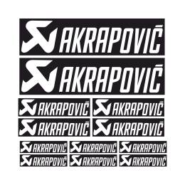 Sticker Master Akrapovic Sponsor Set Etiket Çıkartma Oto Motor