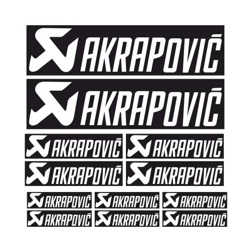 Sticker Master Akrapovic Sponsor Set Etiket Çıkartma Oto Motor - 0