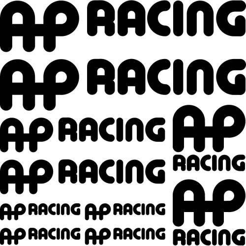 Sticker Master Ap Racing Sponsor Set Etiket çıkartma oto motor - 0