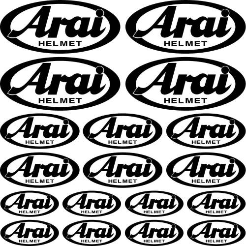 Sticker Master Arai Sponsor Set Etiket çıkartma oto motor araba - 0