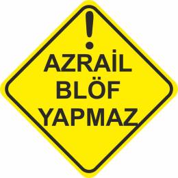 Sticker Master Azrail Blöf Yapmaz Sticker etiket çıkartma motor