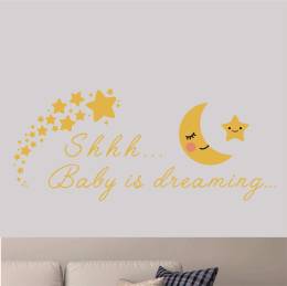 Sticker Master Baby is Dreaming Duvar Bebek Çocuk Odası Çıkarma