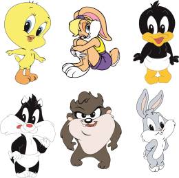 Sticker Master Baby Looney Tunes Duvar Bebek Çocuk Odası etiket