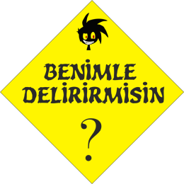 Sticker Master Benimle Delirir misin Sticker etiket çıkartma oto