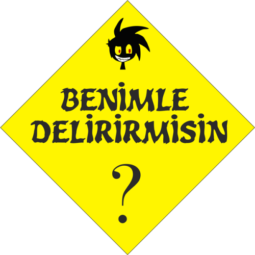 Sticker Master Benimle Delirir misin Sticker etiket çıkartma oto - 0