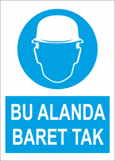 Sticker Master Bu Alanda Baret Tak Uyarı Levhası etiket çıkartma