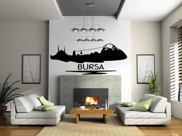 Sticker Master Bursa Siluet Çocuk Odası Duvar Etiket Çıkartma - 0