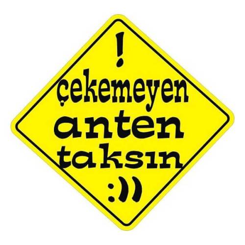 Sticker Master Çekemeyen Anten Taksın Sticker etiket çıkartma oto - 0