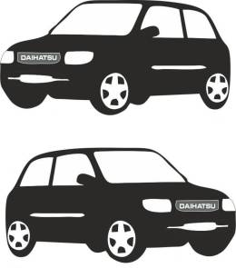 Sticker Master Daihatsu Cuore Etiket çıkartma oto motor araba