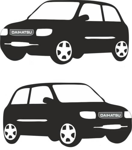 Sticker Master Daihatsu Cuore Etiket çıkartma oto motor araba - 0