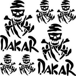 Sticker Master Dakar Kurukafa Sponsor Set Etiket çıkartma oto