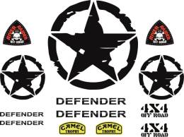 Sticker Master Defender Sticker Set etiket çıkartma oto araba