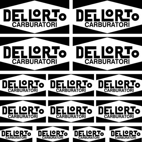 Sticker Master Dellorto Sponsor Set Etiket çıkartma oto motor - 0