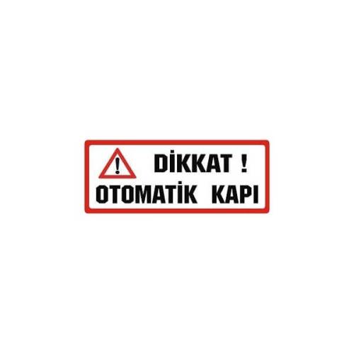 Sticker Master Dikkat Otomatik Kapı Etiket çıkartma oto motor - 0