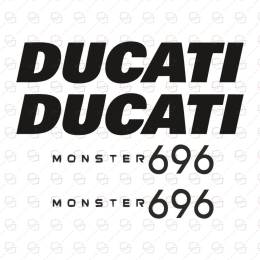 Sticker Master Ducati 696 Sticker Set Etiket Çıkartma Moto Set