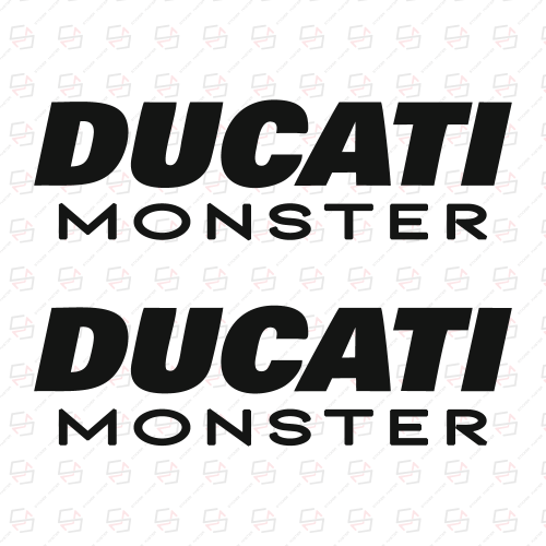 Sticker Master Ducati Monster Depo Etiket Çıkartma Oto Motor Pc - 0