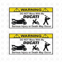 Sticker Master Ducatime Dokunma Sticker Set Etiket Çıkartma Motor Set