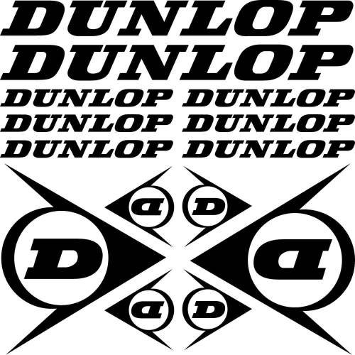 Sticker Master Dunlop Sponsor Set Etiket çıkartma oto motor araba - 0