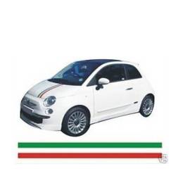 Sticker Master Fiat 500 Ön Kaput İtalyan Şerit etiket çıkartma