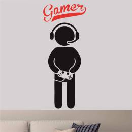 Sticker Master Gamer Oyuncu Duvar Bebek Çocuk Odası Etiket